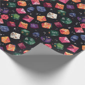 Dunkles Hintergrundpapier für Arkane Würfel Geschenkpapier (Ecke)
