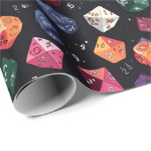 Dunkles Hintergrundpapier für Arkane Würfel Geschenkpapier (Rolleneckpunkt)