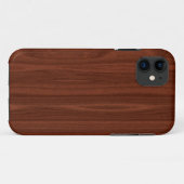 Dunkles Holz Case-Mate iPhone Hülle (Rückseite (Horizontal))