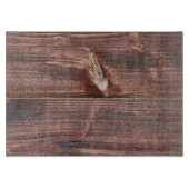Dunkles Holz Schneidebrett (Vorderseite)
