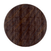 Dunkles Holz Schneidebrett (Vorderseite)