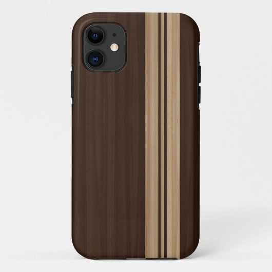 Dunkles Holz Stripes iPhone 5 Kasten - Case-Mate iPhone Hülle (Rückseite)