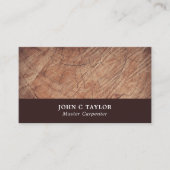 Dunkles Holz, Tischler, Tischler Visitenkarte (Vorderseite)