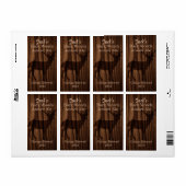 Dunkles Holz und Hirsche Silhouette Zuhause Brew B (Vorne)