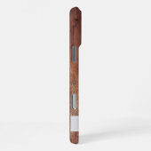 dunkles Holz und modernes personalisiertes iPhone Hülle (Rechte Seite)