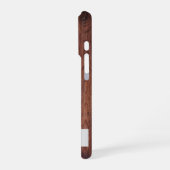 dunkles Holz und modernes Personalisiertes iPhone Hülle (Linke Seite)