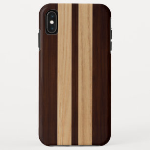 Dunkles hölzernes iPhone XS max hülle