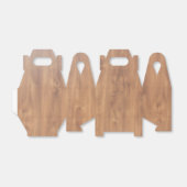 Dunkles Holzmuster Geschenkschachtel (Ungefaltet)