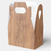 Dunkles Holzmuster Geschenkschachtel (Geöffnet)