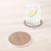 Dunkles Holzmuster Getränkeuntersetzer (Seite)