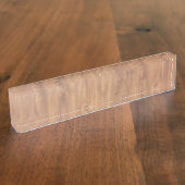 Dunkles Holzmuster Namensplakette (Seite)