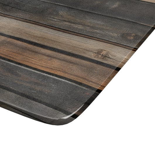 Dunkles Holzmuster Schneidebrett (Ecke)