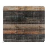 Dunkles Holzmuster Schneidebrett (Vorderseite)