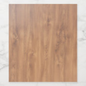 Dunkles Holzmuster Weinetikett (Einzelnes Label)