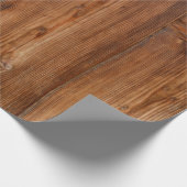 dunkles Holzumschlagpapier Geschenkpapier (Ecke)