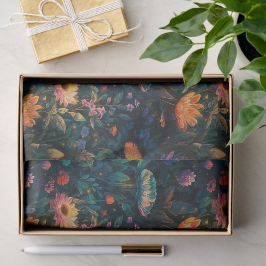 Dunkles Hütte Garden Tissue Paper Seidenpapier (Geschenk)