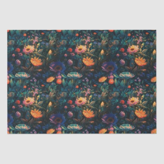 Dunkles Hütte Garden Tissue Paper Seidenpapier (Vorderseite)