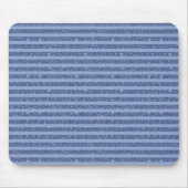 Dunkles Indigo-Glitter-Style-Horizontalstreifenmus Mousepad (Vorne)