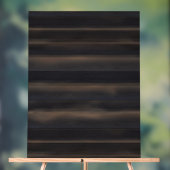 Dunkles Japandi-Anthrazit-Holz-Kohle-Minimalist Acrylschild (Neutral)