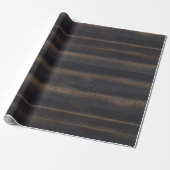 Dunkles Japandi-Anthrazit-Holz-Minimalist Geschenkpapier (Ungerollt)
