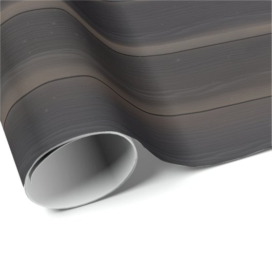 Dunkles Japandi-Anthrazit-Holz-Minimalist Geschenkpapier (Rolleneckpunkt)