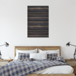 Dunkles Japandi-Anthrazit-Holz-Minimalist Leinwanddruck
