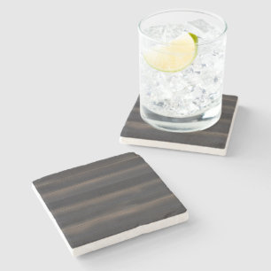 Dunkles Japandi-Anthrazit Holz Minimalist Steinuntersetzer