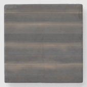 Dunkles Japandi-Anthrazit Holz Minimalist Steinuntersetzer (Vorderseite)