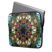 Dunkles Kaleidoskop im Acrylstil Laptopschutzhülle (Vorderseite Links)