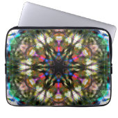 Dunkles Kaleidoskop im Acrylstil Laptopschutzhülle (Vorderseite)