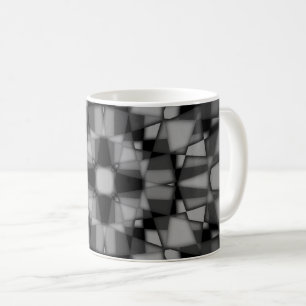 Dunkles Kaleidoskopmuster Kaffeetasse