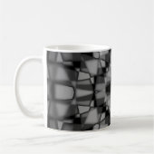 Dunkles Kaleidoskopmuster Kaffeetasse (Links)