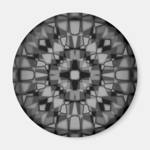 Dunkles Kaleidoskopmuster Magnet
