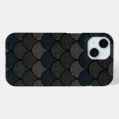 Dunkles Kamm-Muster der Drachen-Schuppen Case-Mate iPhone Hülle (Rückseite (Horizontal))