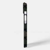 Dunkles Kamm-Muster der Drachen-Schuppen Case-Mate iPhone Hülle (Rückseite / Links)