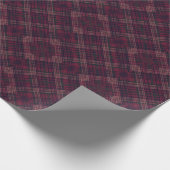 Dunkles Kariertes Wrapping Paper Geschenkpapier (Ecke)