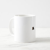 Dunkles Katze Kaffee Mit Totenkopf Tasse Oversized (Vorderseite Links)