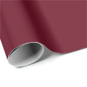 Dunkles Kirschrot Geschenkpapier (Rolleneckpunkt)