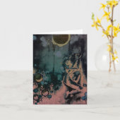 dunkles Koma Karte (Gelbe Blume)