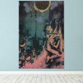 dunkles Koma Leinwanddruck (Insitu (Holzboden))