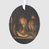 Dunkles Labor Weihnachten Ornament (Vorderseite)