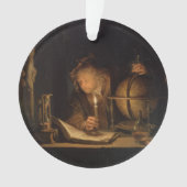 Dunkles Labor Weihnachten Ornament (Vorderseite)