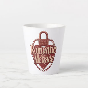 Dunkles Liebeszitat mit Ketten und Herz Milchtasse