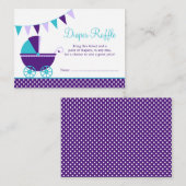 Dunkles Lila Aquamarines Frachtdiapier Begleitkarte (Vorne/Hinten)