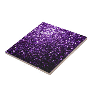 Dunkles Lila-farbenes glänzendes Glitter Funkeln Fliese