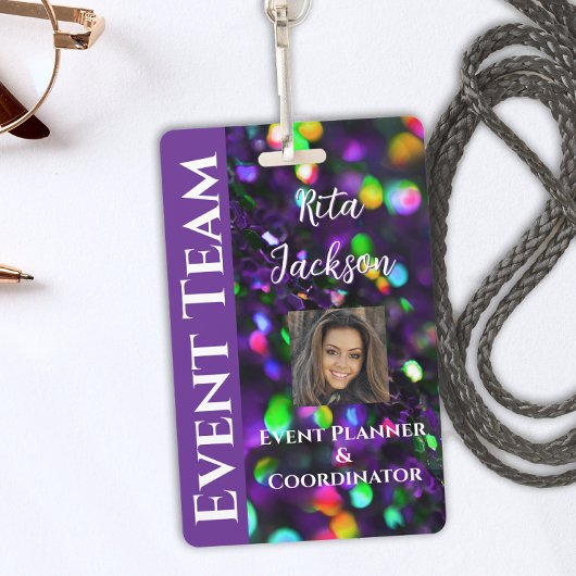 Dunkles Lila Foto Ausweis