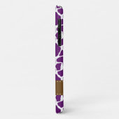 Dunkles lila Giraffen-Muster Case-Mate iPhone Hülle (Hinten/Links)