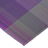 Dunkles Lila Madras Kariertes Streifenmuster Tischdecke (Schrägansicht)