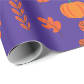 Dunkles, Lila, nahtloses Wrapping Papier mit Fall  Geschenkpapier (Rolleneckpunkt)