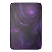 Dunkles Lila Swirbeldesign Badematte (Vorderseite Vertikal)